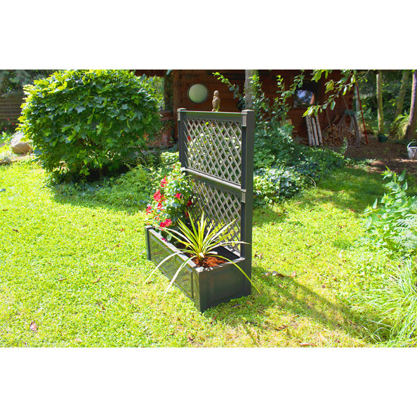 KHW Plastic Planter Box with Trellis & Reviews Wayfair.co.uk